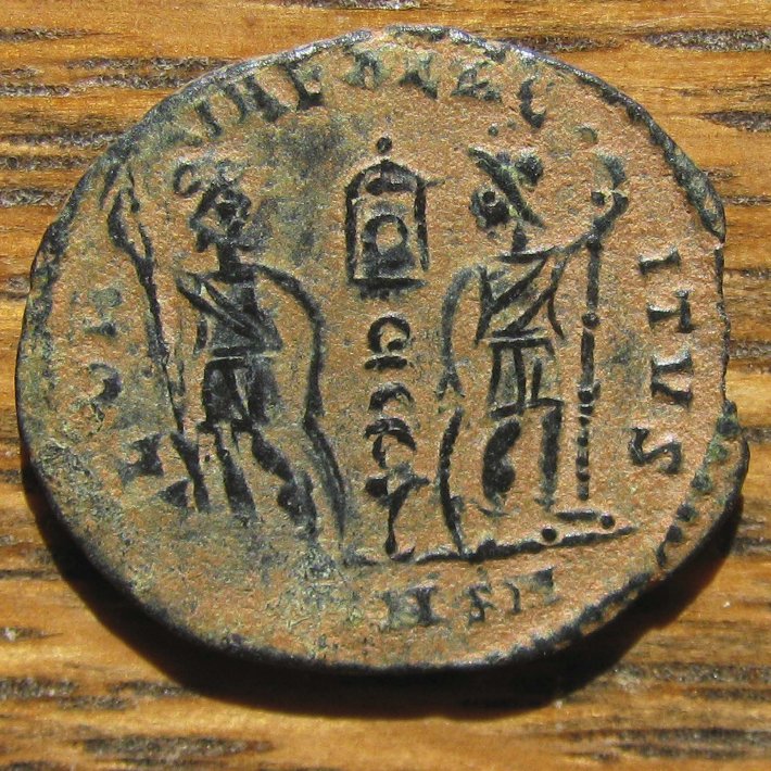 Double-Struck-Delmatius-And-Constantine-I-Gloria-Exercitvs-Ae-3/4s
